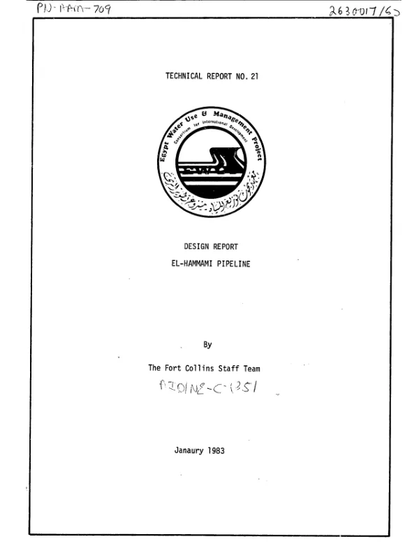 Design report : El-Hammami pipeline