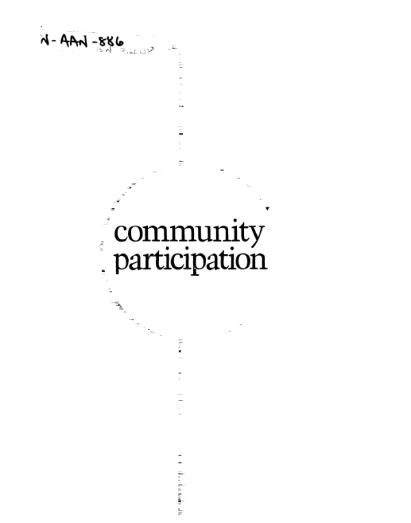 Community participation primary health care