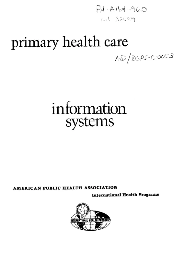Information systems in primary health care