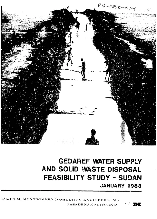 Gedaref water supply and solid waste disposal feasibility study - Sudan