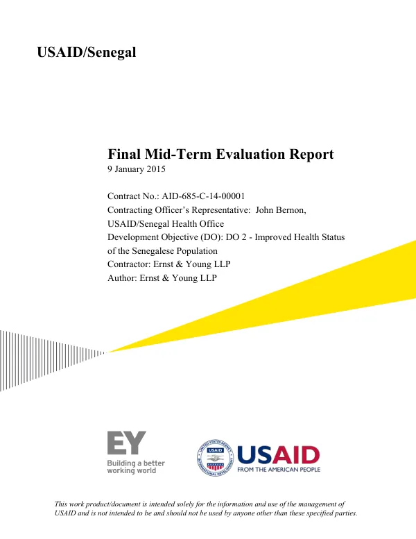 Mid-term evaluation of USAID/Senegal health program