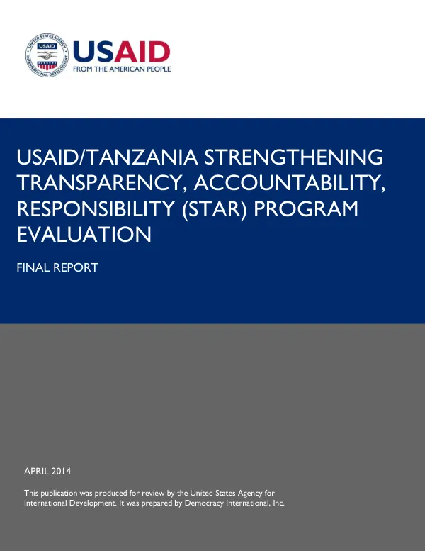 STAR program performance evaluation : final report