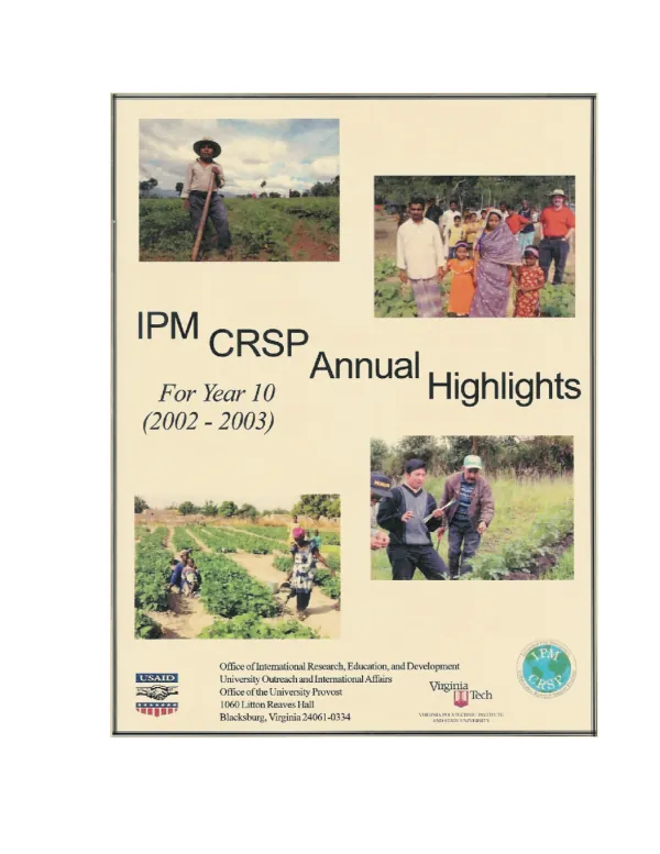 IPM CRSP annual highlights for year 10 (2002-2003)