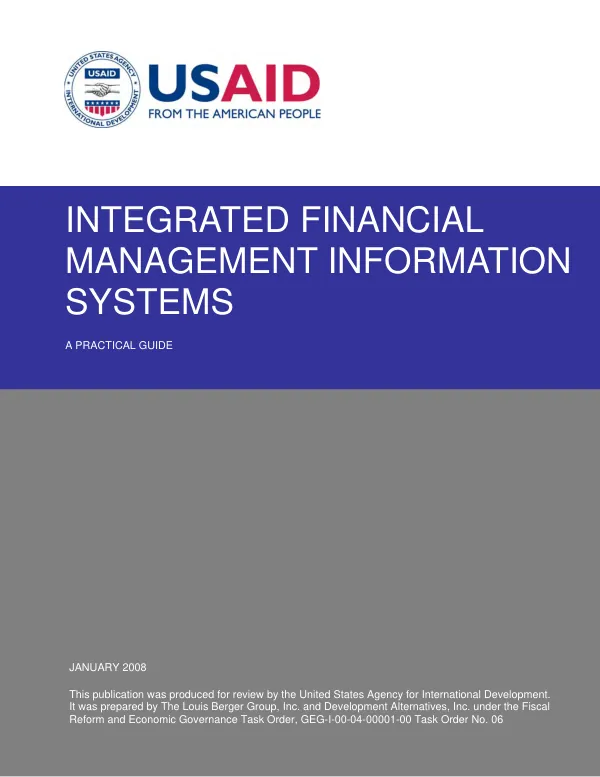 Integrated financial management information systems : a practical guide