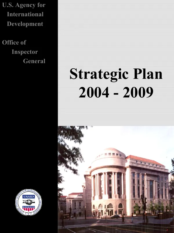 U.S. Agency for International Development Office of Inspector General strategic plan 2004-2009