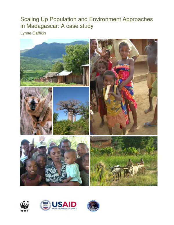 Scaling up population and environment approaches in Madagascar : a case study