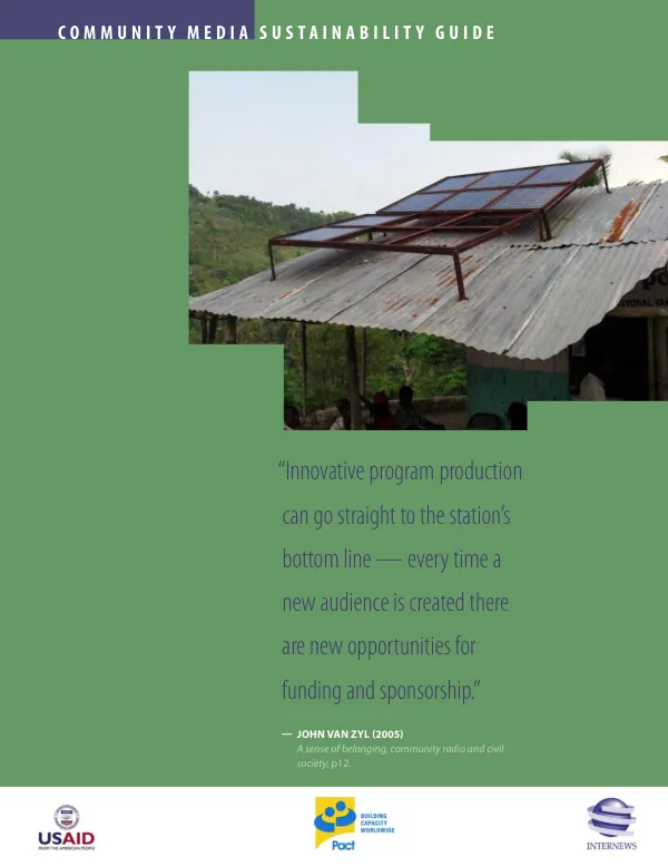 Community media sustainability guide