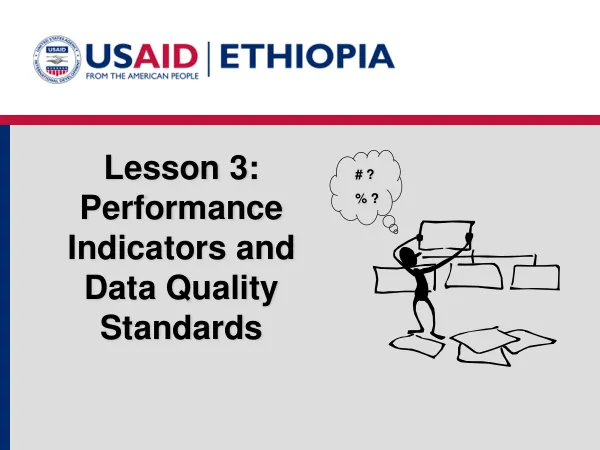 EPMS Lesson 3: Performance Indicators and Data Quality Standards