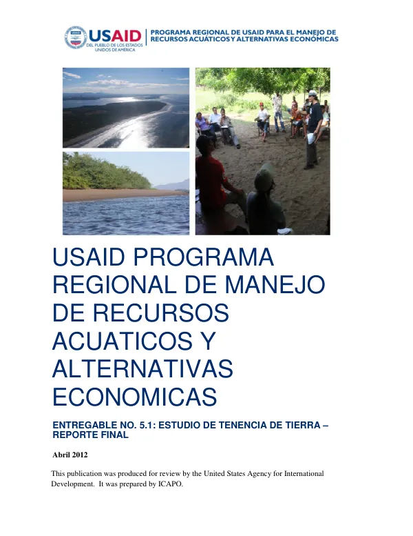 ESTUDIO DE TENENCIA DE TIERRA – REPORTE FINAL