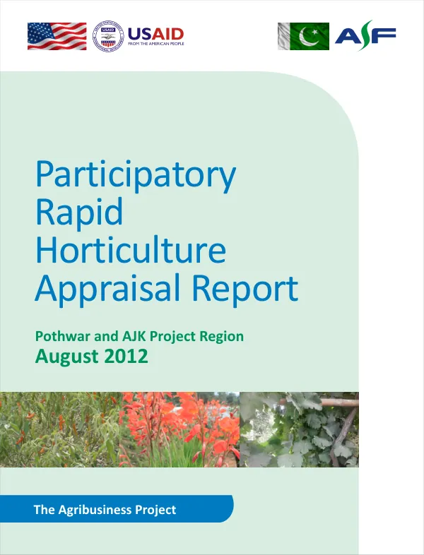 Participatory Rapid Horticulture Appraisal Report-Pothwar&AJK