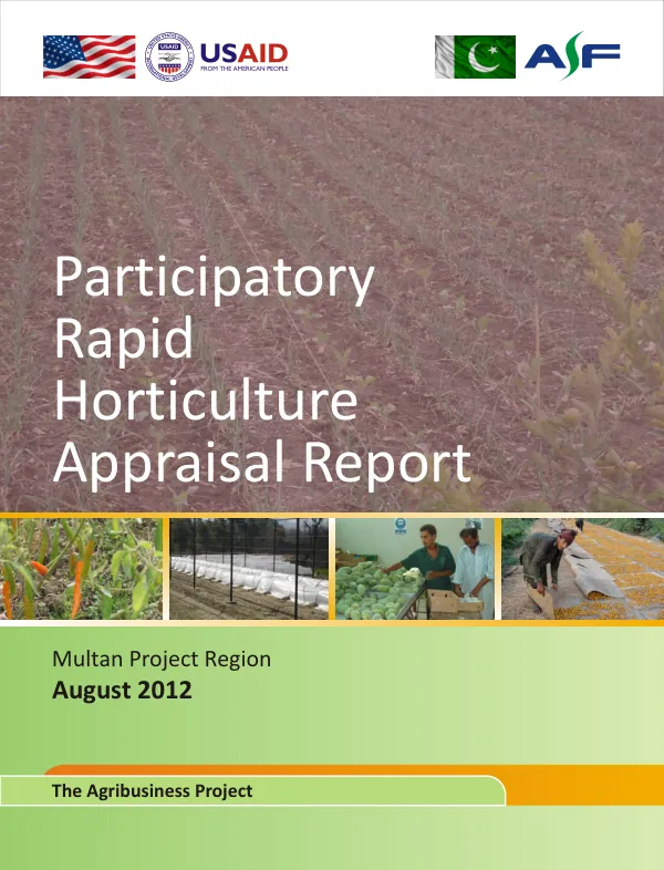 Participatory Rapid Horticulture Appraisal-Multan