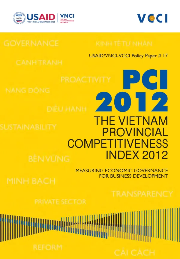 The Vietnam provincial competitiveness index 2012 : measuring economic governance for private sector development