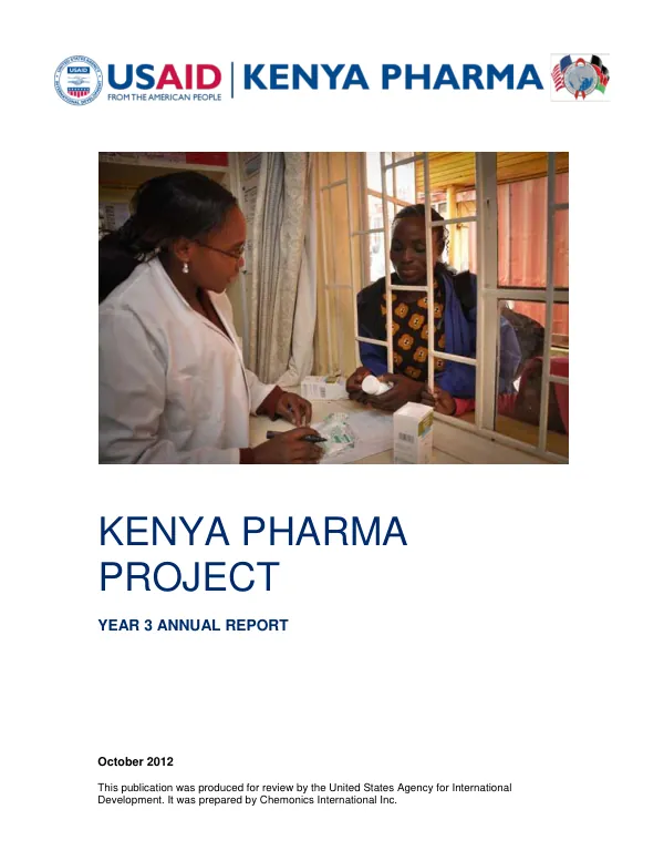 Kenya Pharma Year 3 Annual Report