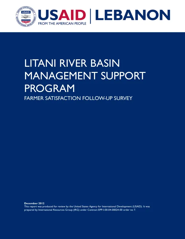 LRBMS-Farmer Satisfaction Survey-2012