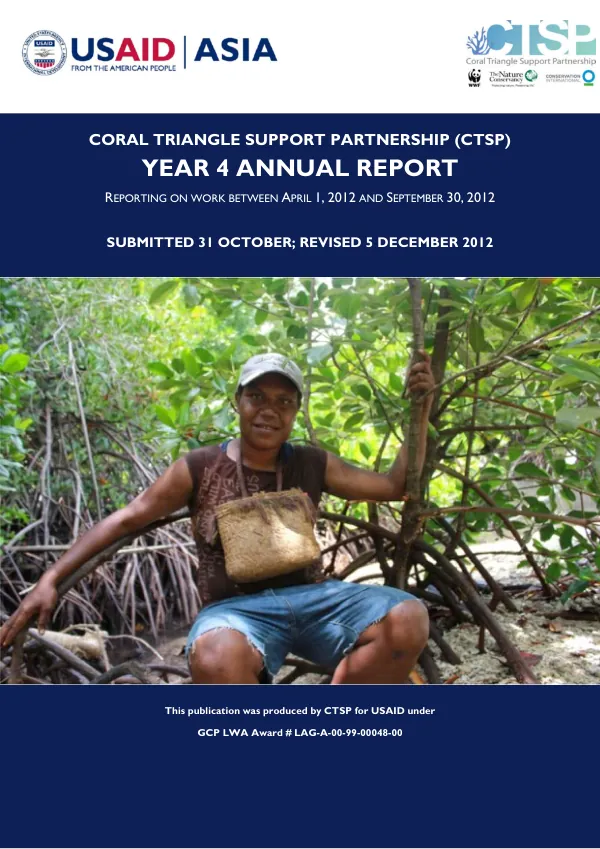 Coral Triangle Support Partnership Year Four Annual Report