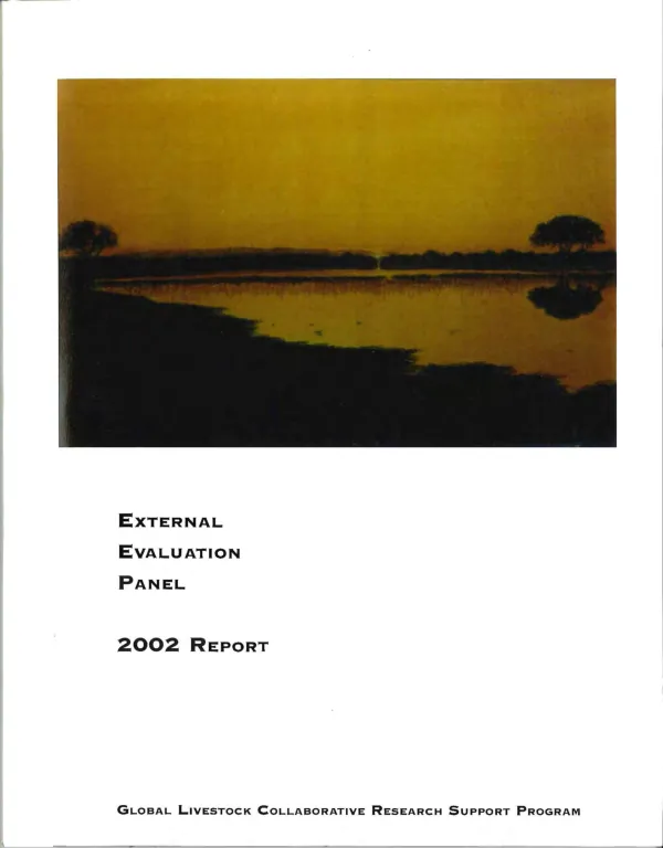 External Evaluation Panel report 2002