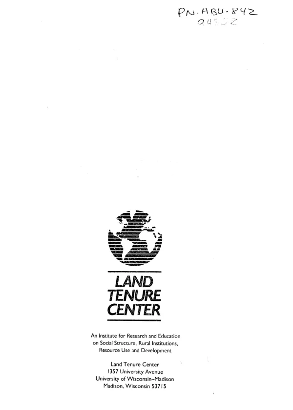New land tenure research studies in Latin America and the Caribbean : research impacting on the disadvantaged, the environment, broad-based and sustainable economic growth, trade and investment, debt reduction, and democratization