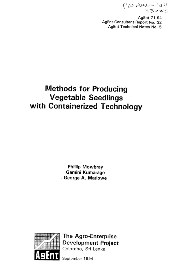 Methods for producing vegetable seedlings with containerized technology