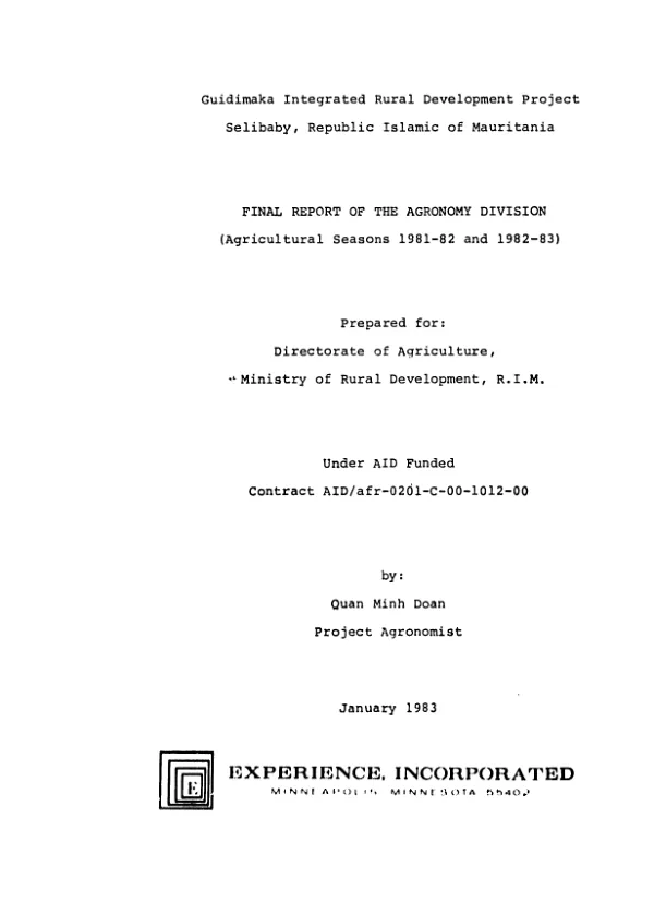 Evaluation of the family planning logistics management II (FPLM II) project (936-3038)