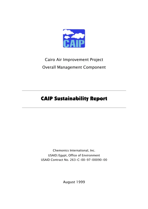 CAIP sustainability report