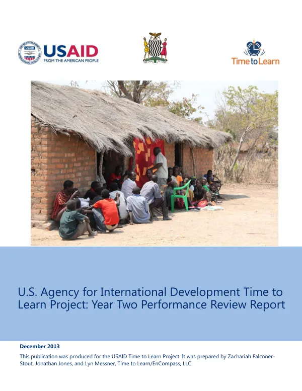 USAID time to learn project : year two performance review report