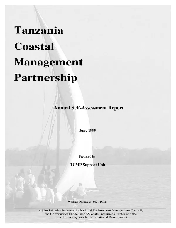Annual self-assessment report[, year one]