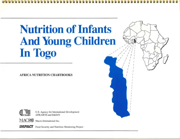 Nutrition of young children and their mothers in Togo : findings from the 1998 Togo DHS survey = Nutrition des jeunes enfants et de leur mere au Togo : resultats de l"EDS Togo 1998