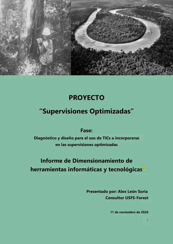 Diagnóstico y Diseño para el Uso de Tics a Incorporarse en las Supervisiones Optimizadas