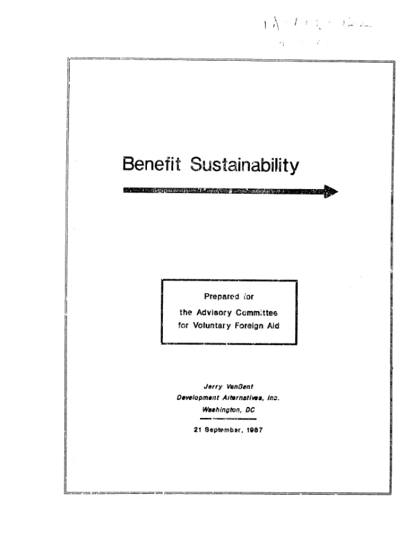 Benefit sustainability