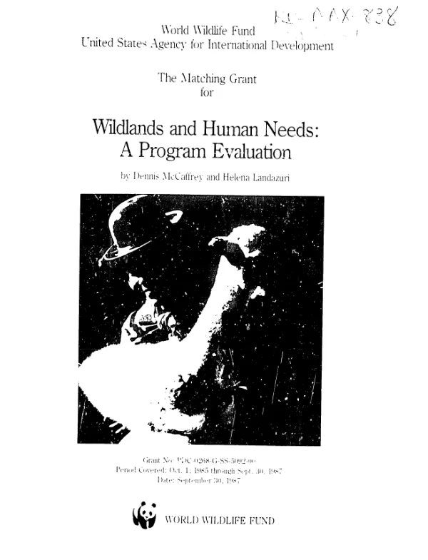 Wildlands and human needs : a program evaluation