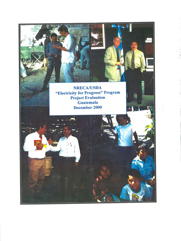 NRECA/USDA 'electricity for progress' program project evaluation, Guatemala