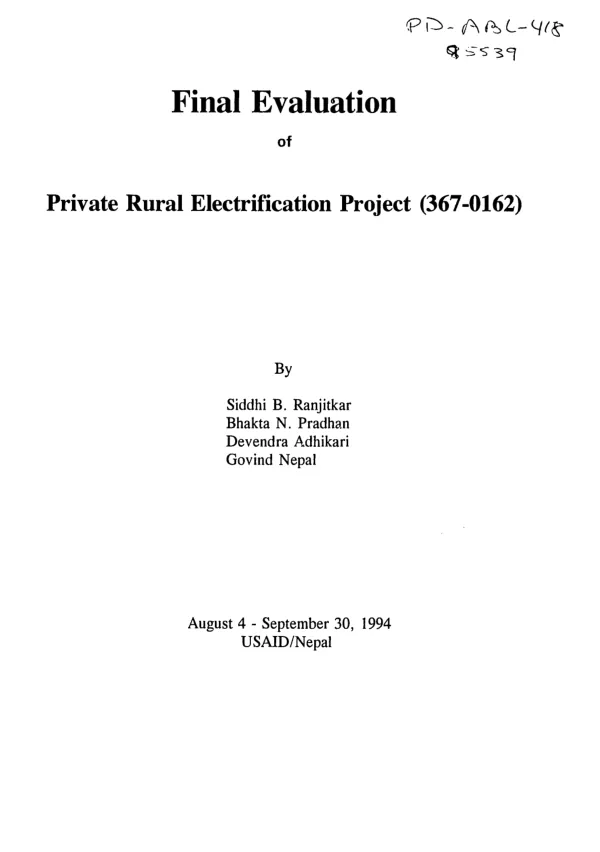 General Santos City air service improvement feasibility study : environmental assessment/environmental impact statement