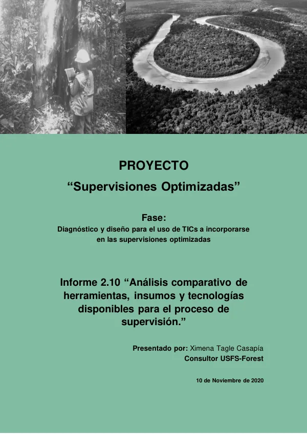 Elaboración del Diagnóstico y Diseño de la Metodología en el Marco del Proyecto Supervisiones Optimizadas