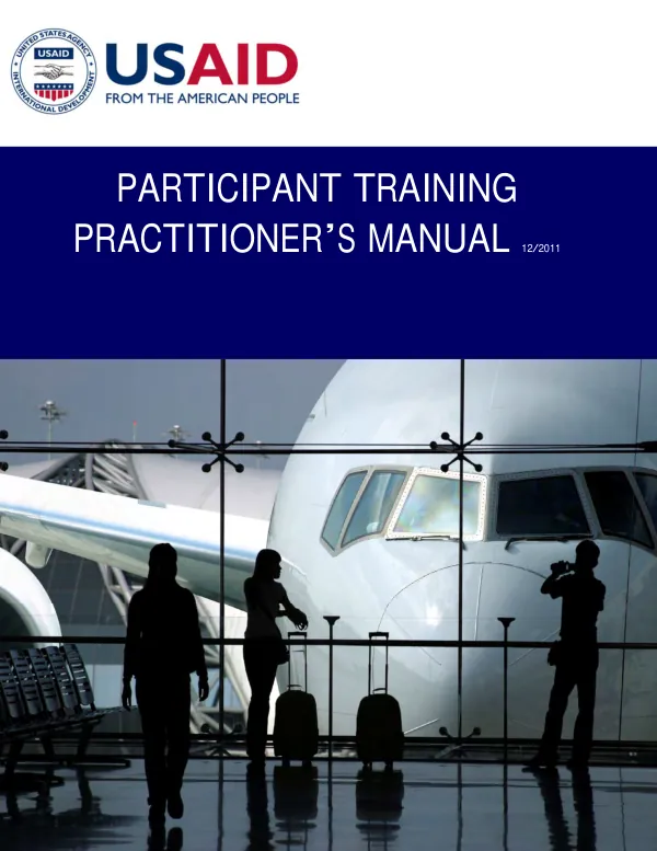Participant training practitioner"s manual