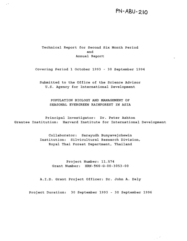 The impacts of USAID-supported agricultural programs : methodological lessons learned