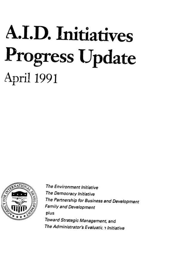 AID initiatives progress update