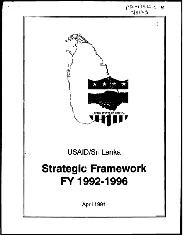 USAID/Sri Lanka : strategic framework, FY 1992-1996