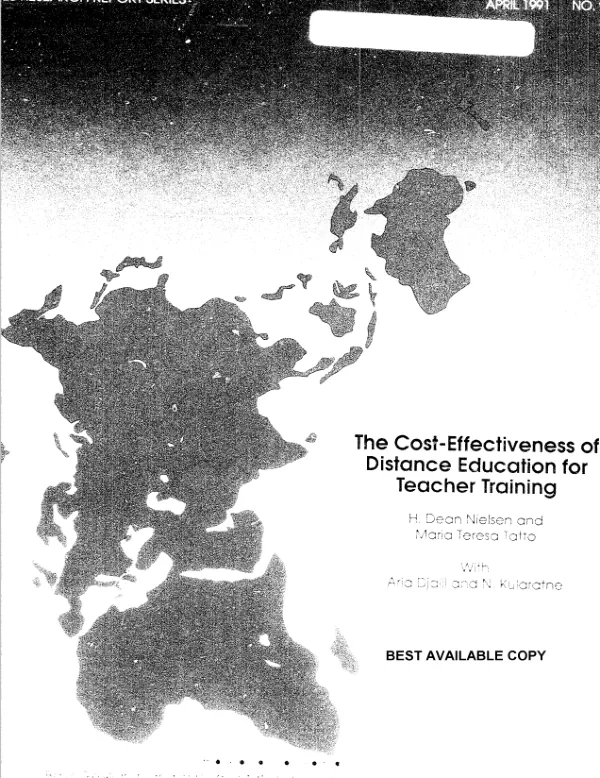 Cost-effectiveness of distance education for teacher training
