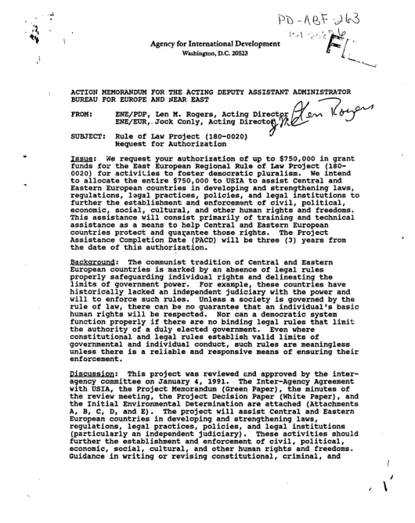 Rule of law project (180-0020)