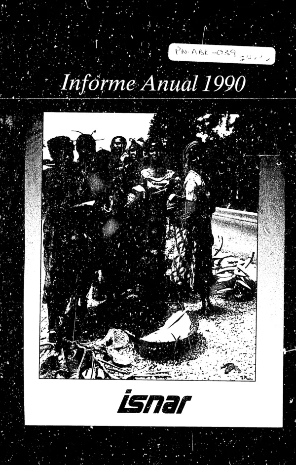 Informe anual 1990 : ISNAR, Servicio Internacional para la Investigacion Agriola Nacional