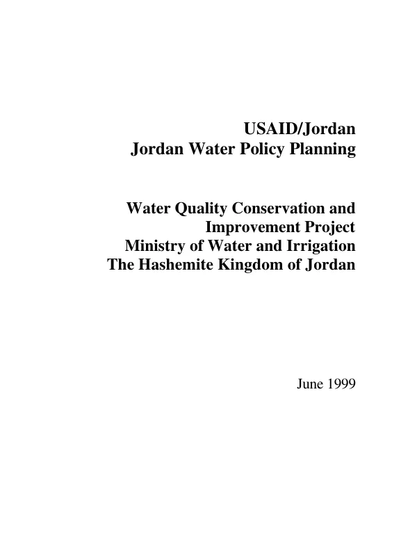 Water quality conservation and improvement project