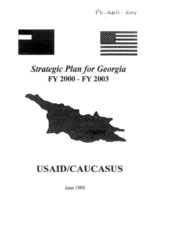 Strategic plan for Georgia, FY 2000-FY 2003 [includes resource request]