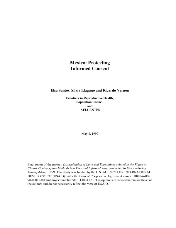 Mexico : protecting informed consent