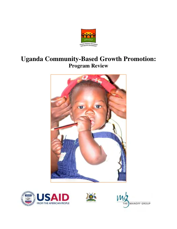 Uganda community-based growth promotion : program review