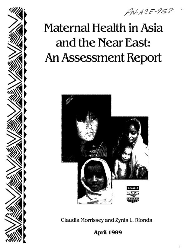 Maternal health in Asia and the Near East : an assessment report