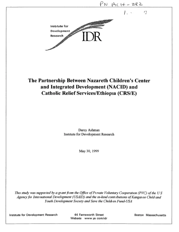 Terminal report of establishment committee of the Uganda Agricultural Finance Agency (UAFA)