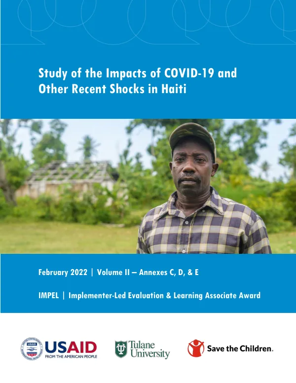 Study of the impacts of COVID-19 and other recent shocks in Haiti -volume II