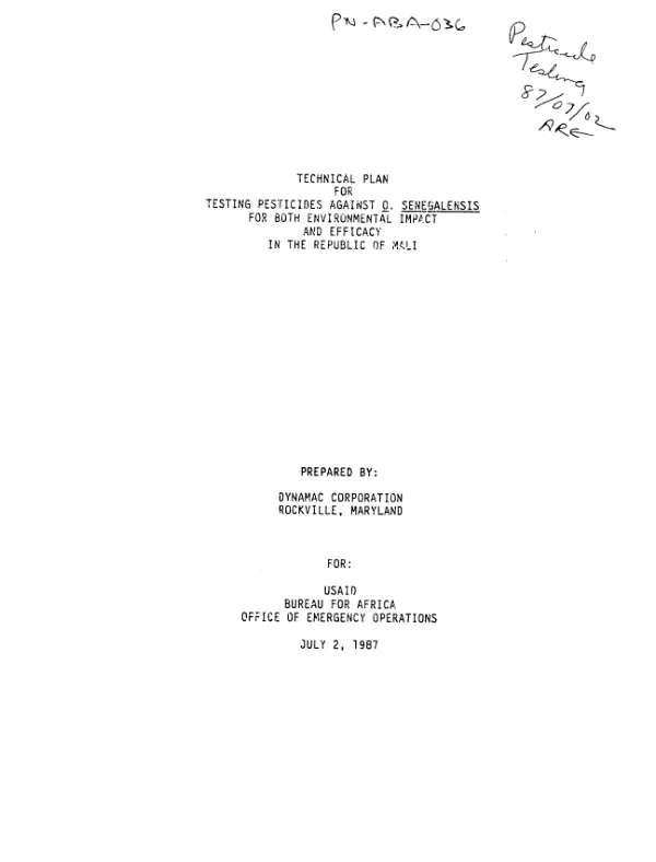 SAHEL EPIDEMIOLOGICAL AND ENVIRONMENTAL ASSESSMENTS PROJECTS; PROGRESS REPORT, FEB.-MAY, 1977