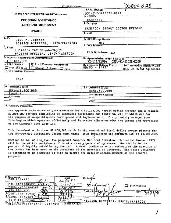 FOLLOW-UP REPORT ON 1975 AND 1976 LIPI-DRI WORKSHOPS