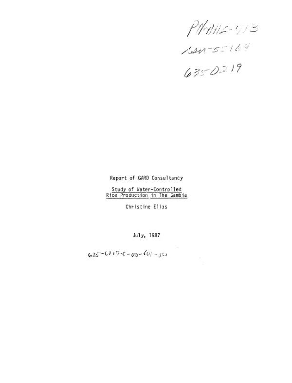 WEED CONTROL SYSTEMS FOR REPRESENTATIVE FARMS IN DEVELOPING COUNTRIES; ANNUAL REPORT, 1976/1977